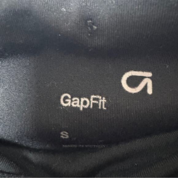 Gap Fit Women's Athletic Sporty Black & White Cropped Logo Leggings Sz S - Picture 8 of 8